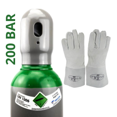 ZESTAW DO SPAWANIA METODĄ TIG - ARGON BUTLA GAZOWA 200 BAR GAZ 8L (PEŁNA) + RĘKAWICE SPAWALNICZE TIG DŁUGIE (ROZMIAR 10/XL)