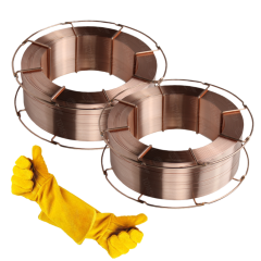 ZESTAW DO SPAWANIA MIG/MAG MIGOMATEM - DRUT SPAWALNICZY MIGOMAT TMT-FIL SG2 FI 1,2 (2 x SZPULA 16KG) + GRATIS RĘKAWICE SPAWALNICZE ROZMIAR 9