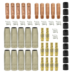 ZESTAW CZĘŚCI EKSPLOATACYJNYCH DO UCHWYTU MIG/MAG MB-15 (50 ELEMENTÓW)