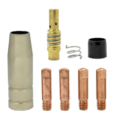 ZESTAW CZĘŚCI EKSPLOATACYJNYCH DO UCHWYTU MIG/MAG MB-15 (8 ELEMENTÓW)