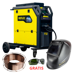 ZESTAW MIGOMAT MIG/MAG - SPAWARKA INWERTOROWA ESAB RUSTLER MIG EM 350C PRO SYNERGIC 0448350882 + AKCESORIA/MATERIAŁY SPAWALNICZE (KOMPLET NR 2)