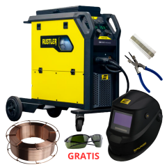 ZESTAW MIGOMAT MIG/MAG - SPAWARKA INWERTOROWA ESAB RUSTLER MIG EM 350C PRO SYNERGIC 0448350882 + AKCESORIA/MATERIAŁY SPAWALNICZE (KOMPLET NR 3)