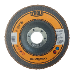 TARCZA ŚCIERNA LAMELKOWA TYROLIT 125x22,23 CA40+Q+B PREMIUM 2IN1