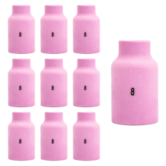 ZESTAW DO SPAWANIA TIG - DYSZA GAZOWA TIG CERAMICZNA SR-17/18/26 54N14 NR 8 (10 SZTUK)