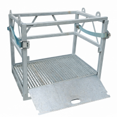 KOSZ TRANSPORTOWY STALOWY NA BUTLE Z GAZEM TECHNICZNYM