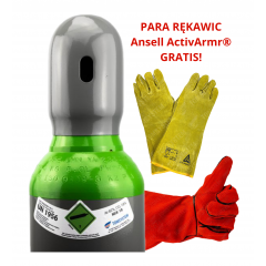ZESTAW DO SPAWANIA MIG/MAG MIGOMAT - MIX BUTLA PEŁNA 8L 150 BAR (ARGON + CO2) + RĘKAWICE SPAWALNICZE ROZMIAR 10 + GRATIS RĘKAWICE SPAWALNICZE ROZMIAR 9