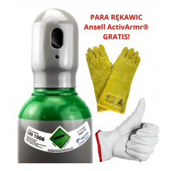 ZESTAW DO SPAWANIA TIG - ARGON BUTLA PEŁNA 8L 150 BAR + RĘKAWICE SPAWALNICZE TIG + GRATIS RĘKAWICE SPAWALNICZE OCHRONNE ANSELL