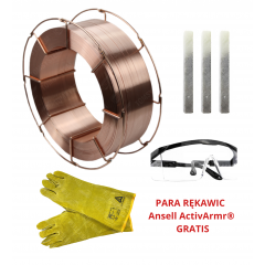 ZESTAW DO SPAWANIA MIG/MAG MIGOMAT - DRUT SPAWALNICZY MIGOMAT TMT SG2 FI 1,2 (SZPULA 16KG) + OKULARY OCHRONNE + KREDA SPAWALNICZA + GRATIS RĘKAWICE SPAWALNICZE OCHRONNE 