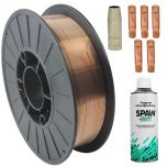 ZESTAW MIG/MAG MIGOMAT- DRUT SPAWALNICZY SG2 FI 0,8 SZPULA 5KG + AKCESORIA DO UCHWYTU SPAWALNICZEGO TYPU MB 13/15