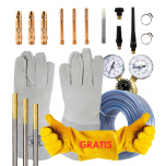 ZESTAW DO SPAWANIA METODĄ TIG – RĘKAWICE SPAWALNICZE ROZMIAR 10 + AKCESORIA DO UCHWYTU TIG SR-17/18/26 + ELEKTRODY WOLFRAMOWE ZŁOTE + OSPRZĘT GAZOWY + GRATIS RĘKAWICE ROBOCZE ROZMIAR 9