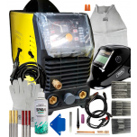 ZESTAW DO SPAWANIA TIG - SPAWARKA INWERTOROWA MAGNUM TIG THF 238 PULS AC/DC PRO + AKCESORIA BHP + DRUT SPAWALNICZY TIG + ELEKTRODY WOLFRAMOWE + AKCESORIA (KOMPLET NR 2)
