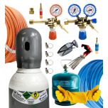 ZESTAW DO LUTOWANIA (BUTLA TLEN 8L PEŁNA, BUTLA PROPAN 3 KG PUSTA, PALNIK DO LUTOWANIA, OSPRZĘT GAZOWY, AKCESORIA DODATKOWE)