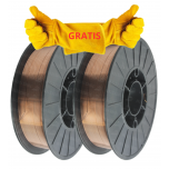 ZESTAW STARTOWY MIGOMAT MIG/MAG (DRUT SPAWALNICZY MIGOMAT SG2 FI 0,8 SZPULA 5KG, DRUT SPAWALNICZY MIGOMAT SG2 FI 1,0 SZPULA 5KG, GRATIS RĘKAWICE SPAWALNICZE)