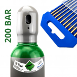 ZESTAW DO SPAWANIA METODĄ TIG - ARGON BUTLA GAZOWA 200 BAR GAZ 8L (PEŁNA) + ELEKTRODY WOLFRAMOWE ZŁOTE FI 2,4