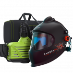 PAKIET GOTOWY DO SPAWANIA - PRZYŁBICA SPAWALNICZA OPTREL PANORAMAXX PURE AIR HYBRID CLT Z SYSTEMEM NAWIEWOWYM e3000X PAPR LASER/WELDING (4550.681)