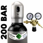 ZESTAW - AZOT BUTLA GAZOWA 8L / 200 BAR (PEŁNA) + REDUKTOR GAZOWY