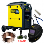 ZESTAW MIGOMAT MIG/MAG - SPAWARKA INWERTOROWA ESAB RUSTLER MIG EM 350C PRO SYNERGIC 0448350882 + AKCESORIA/MATERIAŁY SPAWALNICZE (KOMPLET NR 3)