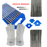 ZESTAW DO SPAWANIA TIG - DRUT SPAWALNICZY PRĘT TIG 316LSI FI 2,4 + ELEKTRODY WOLFRAMOWE + RĘKAWICE SPAWALNICZE + KĄTOWNIKI MAGNETYCZNE + GRATIS KREDA SPAWALNICZA